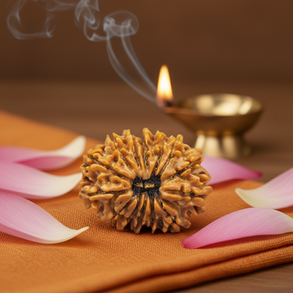 Nepali 14 Mukhi Rudraksha | Asli Chaudah Mukhi