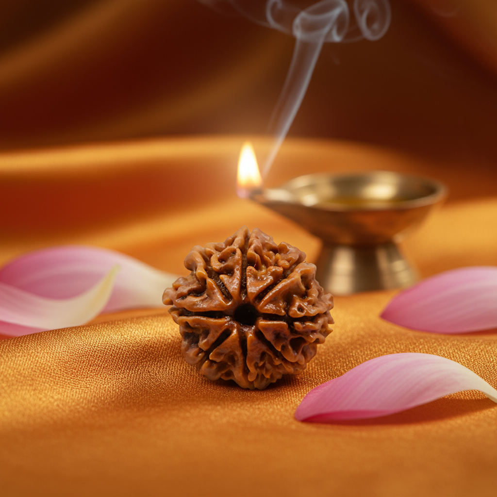 Nepali 8 Mukhi Rudraksha | Asli Aath Mukhi