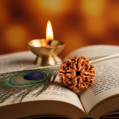 Nepali 4 Mukhi Rudraksha | Asli Char Mukhi