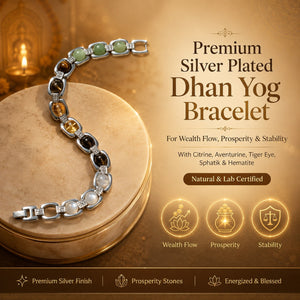 Premium Silver Plated Dhan Yog Bracelet