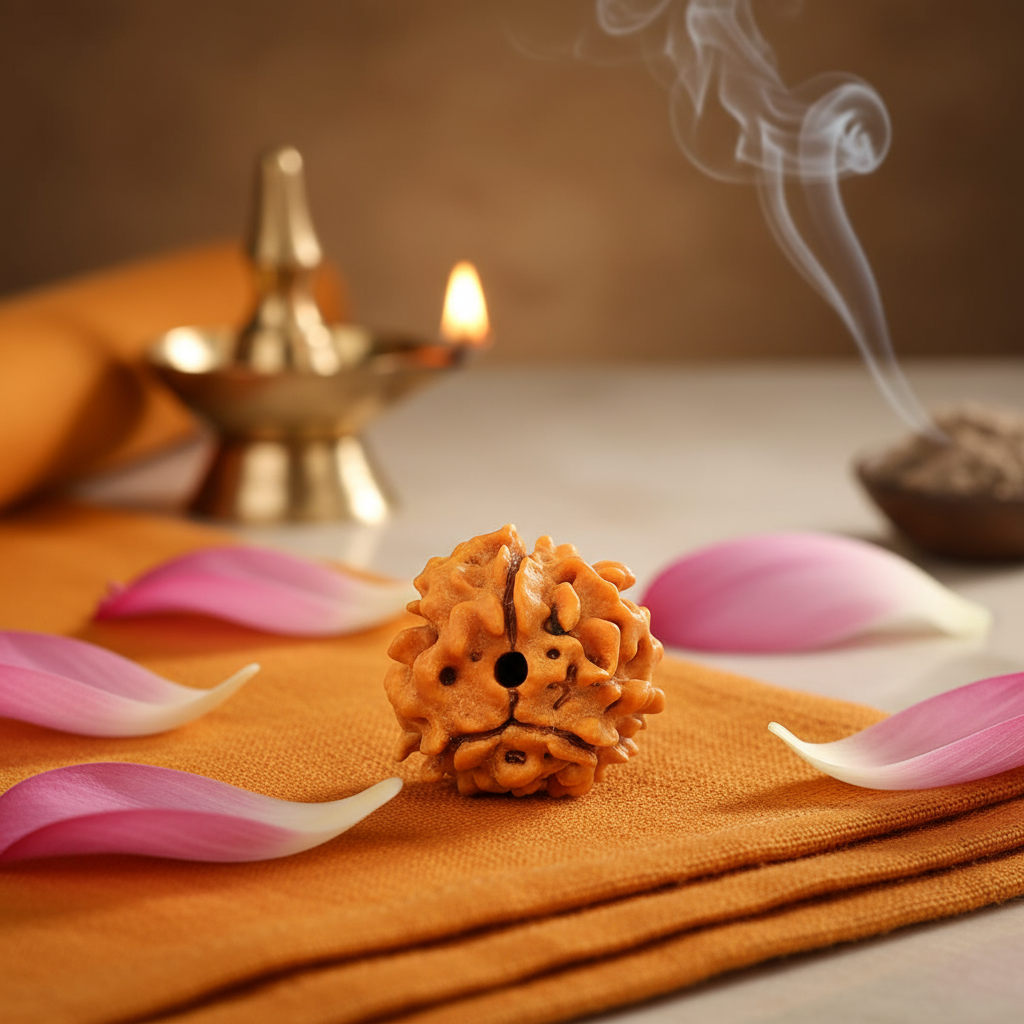 Nepali 3 Mukhi Rudraksha | Asli Teen Mukhi