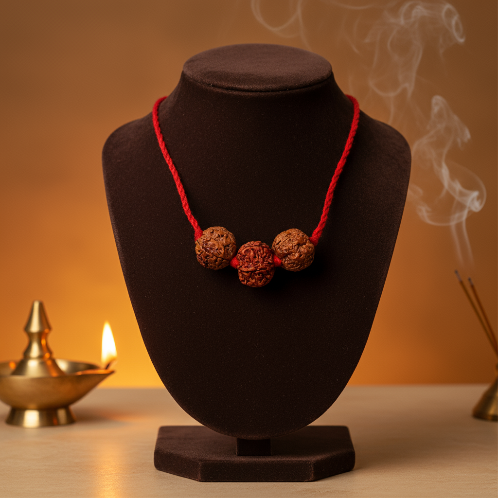 Saraswati Gyan Mala (4-6-4 Nepali Beads) | Natural & Lab Certified | Your Child’s Companion for Learning & Expression