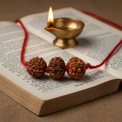 Saraswati Gyan Mala (4-6-4 Nepali Beads) | Natural & Lab Certified | Your Child’s Companion for Learning & Expression