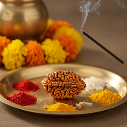 Nepali 2 Mukhi Rudraksha | Asli Do Mukhi