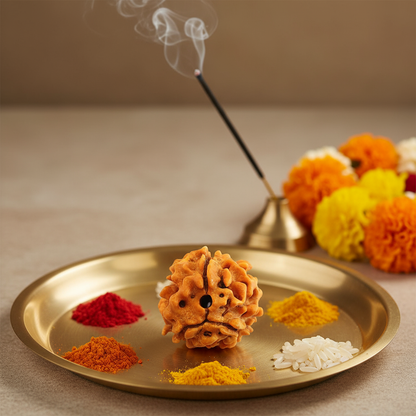 Nepali 3 Mukhi Rudraksha | Asli Teen Mukhi