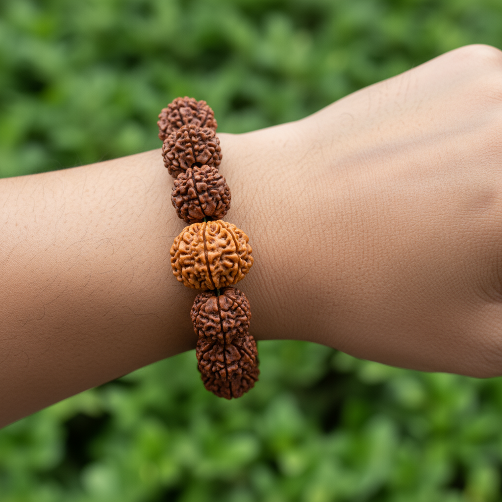 Nepali 8 Mukhi Rudraksha Magsnap Bracelet
