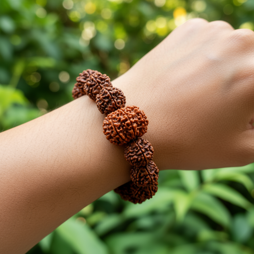 Nepali 9 Mukhi Rudraksha Magsnap Bracelet