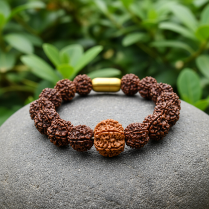 Nepali 8 Mukhi Rudraksha Magsnap Bracelet