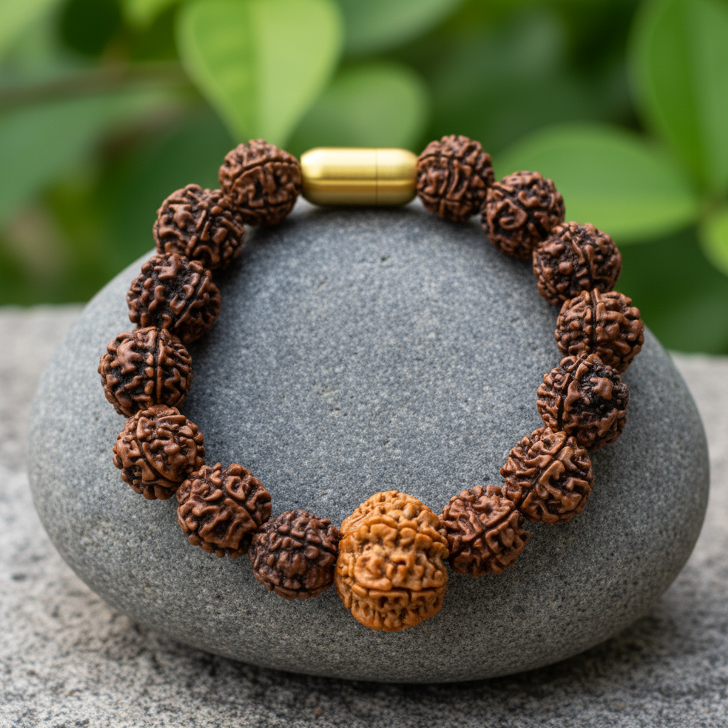 Nepali 12 Mukhi Rudraksha Magsnap Bracelet
